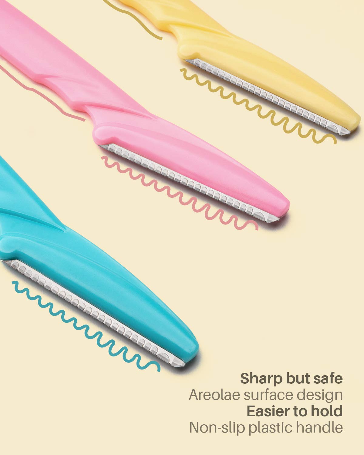 Dermaplaning tool for face by MoHern multi-color