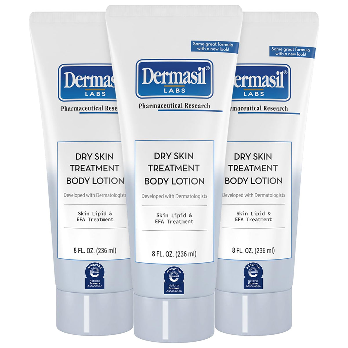 Dermasil Body Lotion packaging for extremely dry skin 8 oz