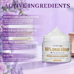 Dermatologist-grade strength urea cream for dry skin