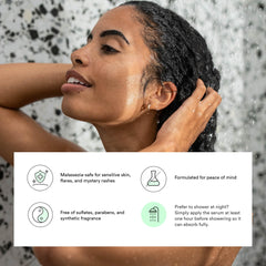 Dermazen packaging for flakes relief