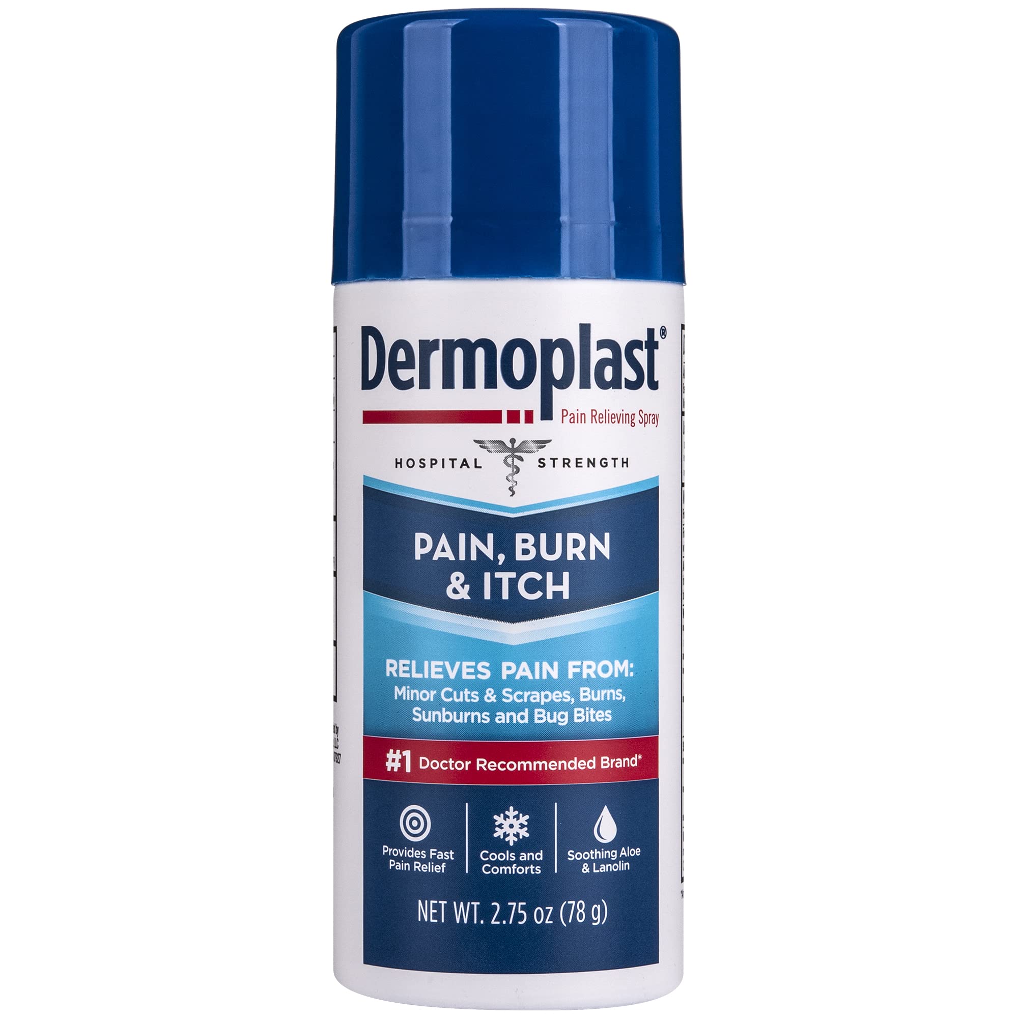 Dermoplast Pain Burn Itch Relief Spray 2.75 oz packaging