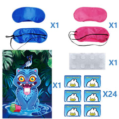 Derpy party games set with pink and blue blindfolds