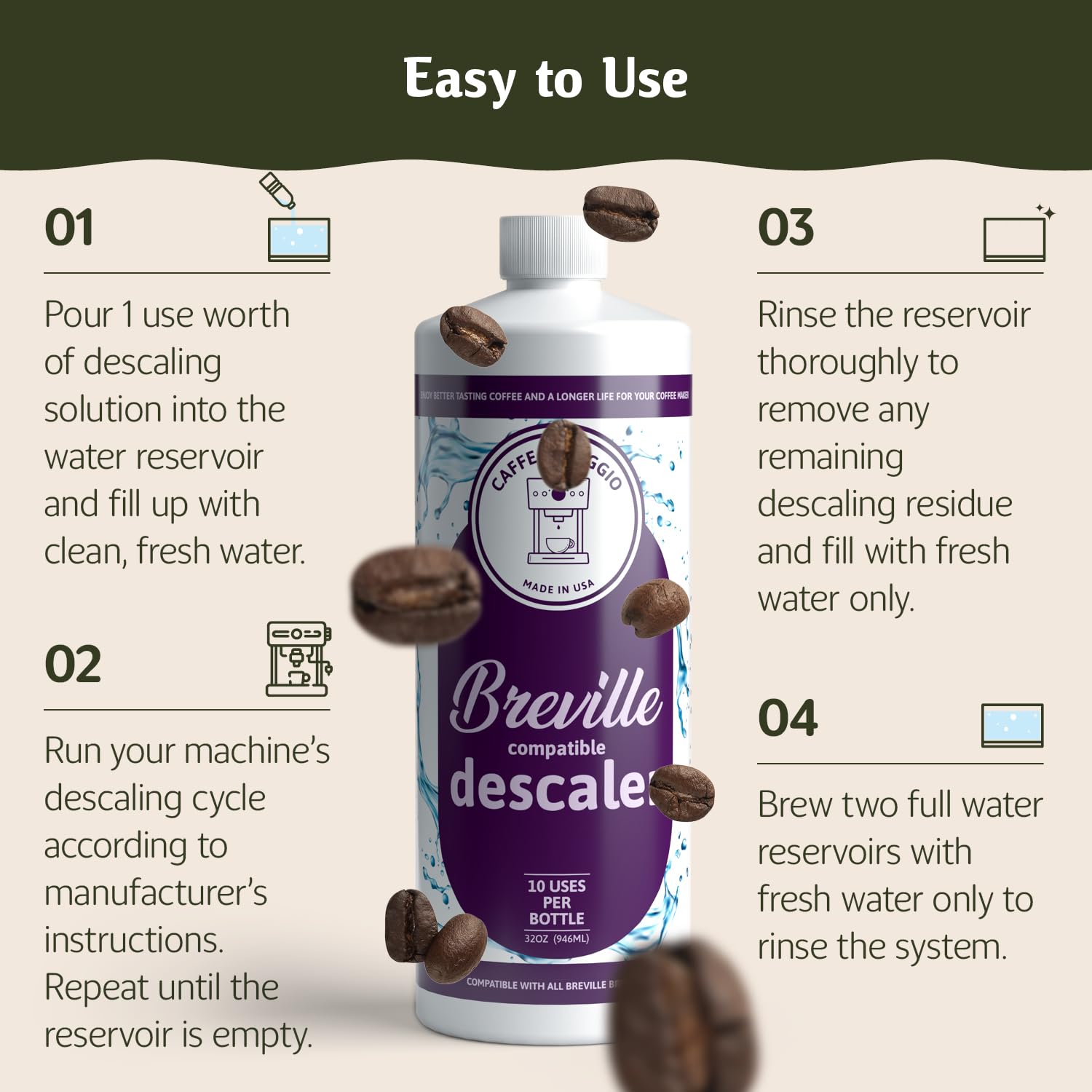 Descaler Cleaner for Breville Espresso image