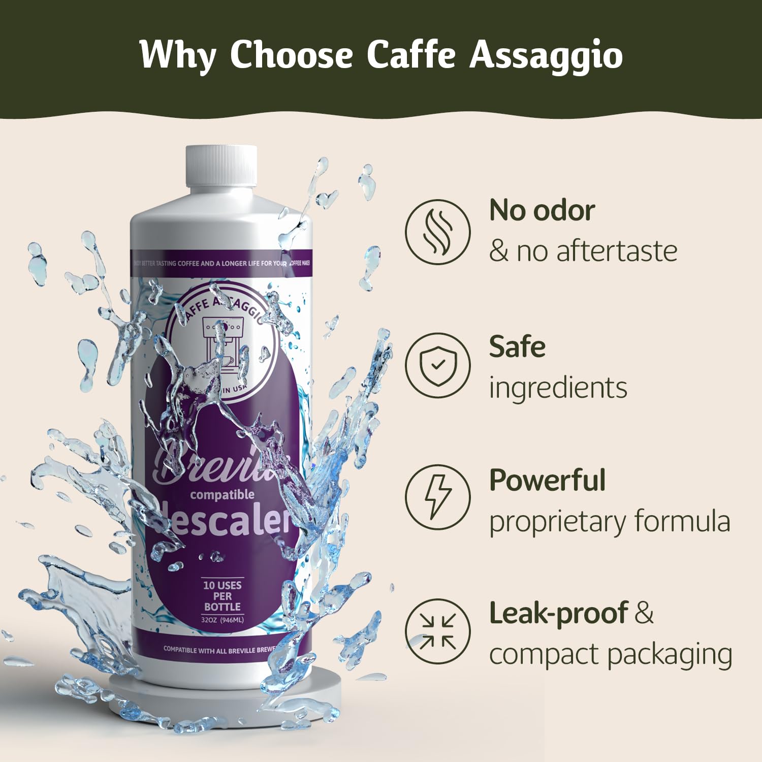 Descaler Safe for Nespresso Keurig Ninja compatibility