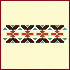 Desert motif stencil made from durable 10 mil Mylar