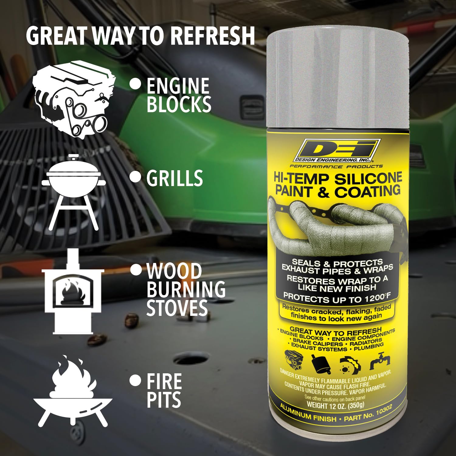 USA made Design Engineering coating spray label on packaging