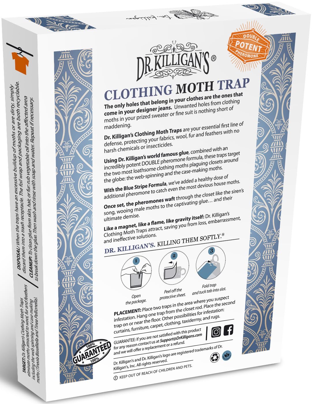 Not for pantry moths food moths or gypsy moths