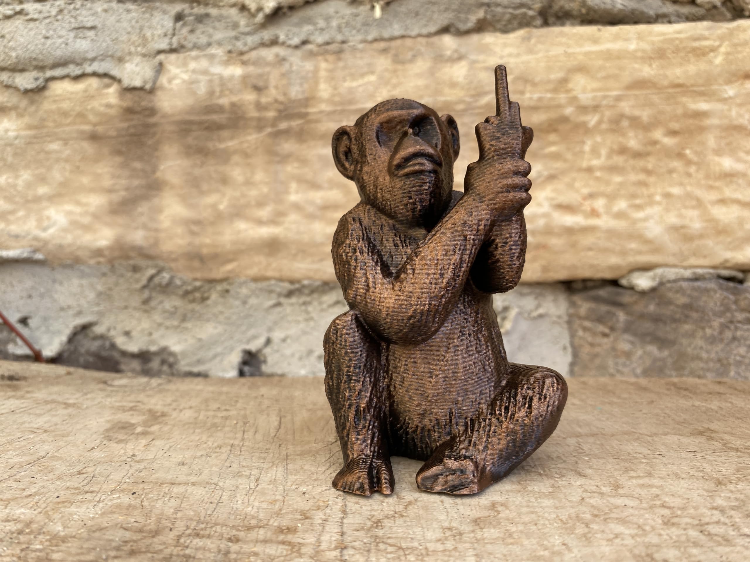 Hand-painted monkey figurine for home decoration