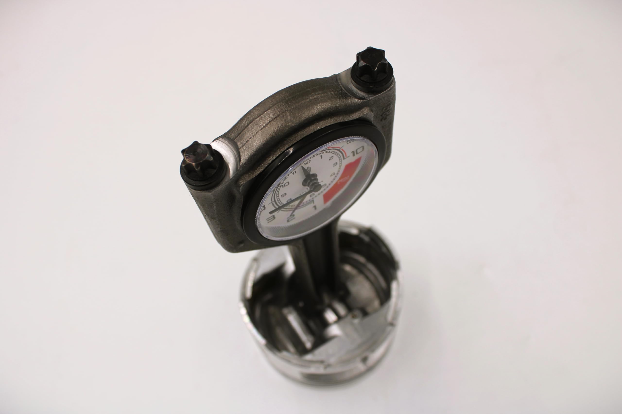 Desk decor piston art as automotive home office decor