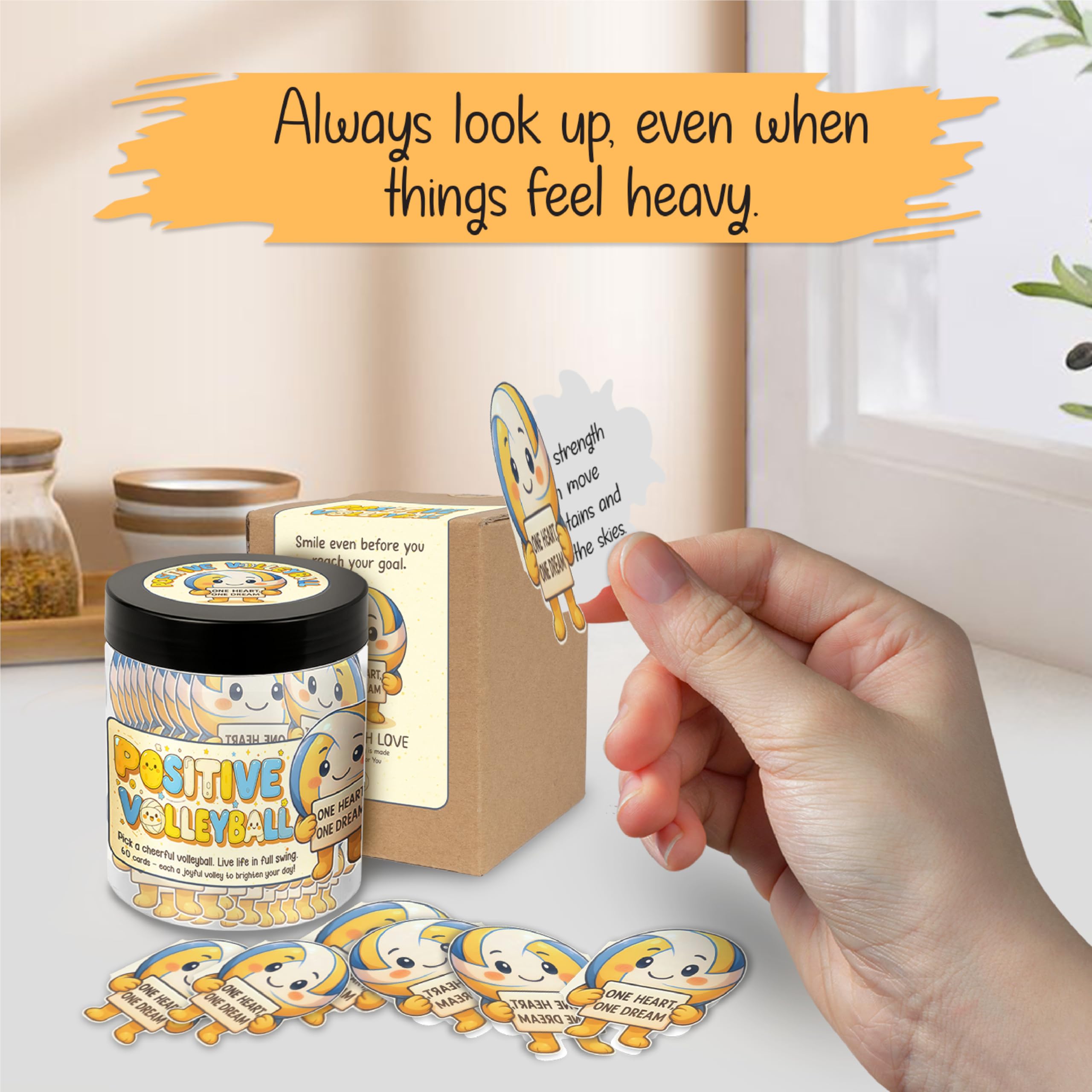 Fade-resistant affirmation cards for daily motivation