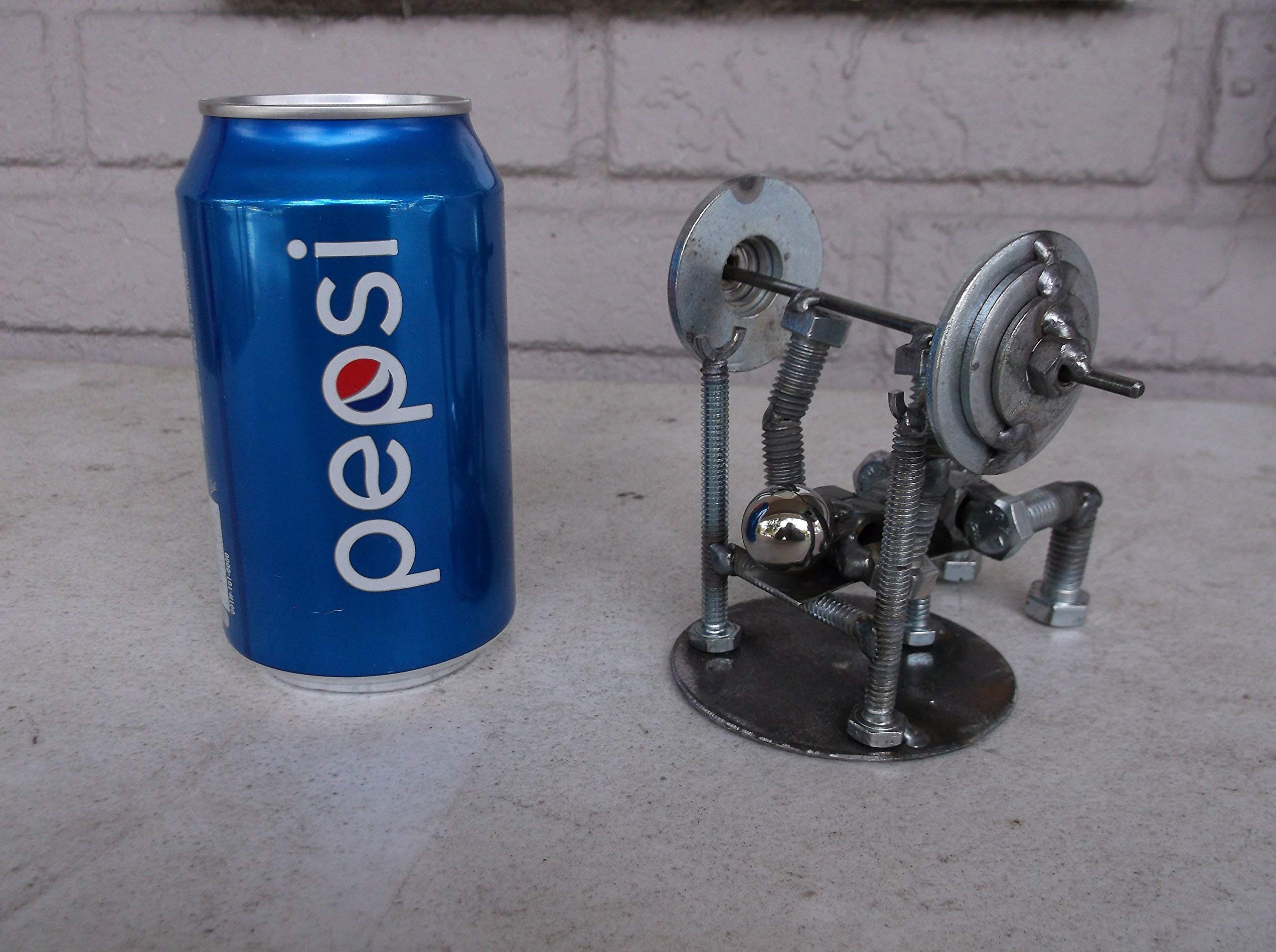 Desk decor weight lifter figurine size 3x6x4 inches