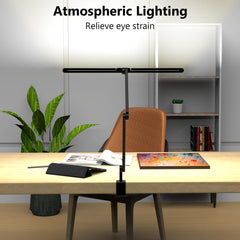 Desk lamp 36W LED with clamp and 47 inch reach