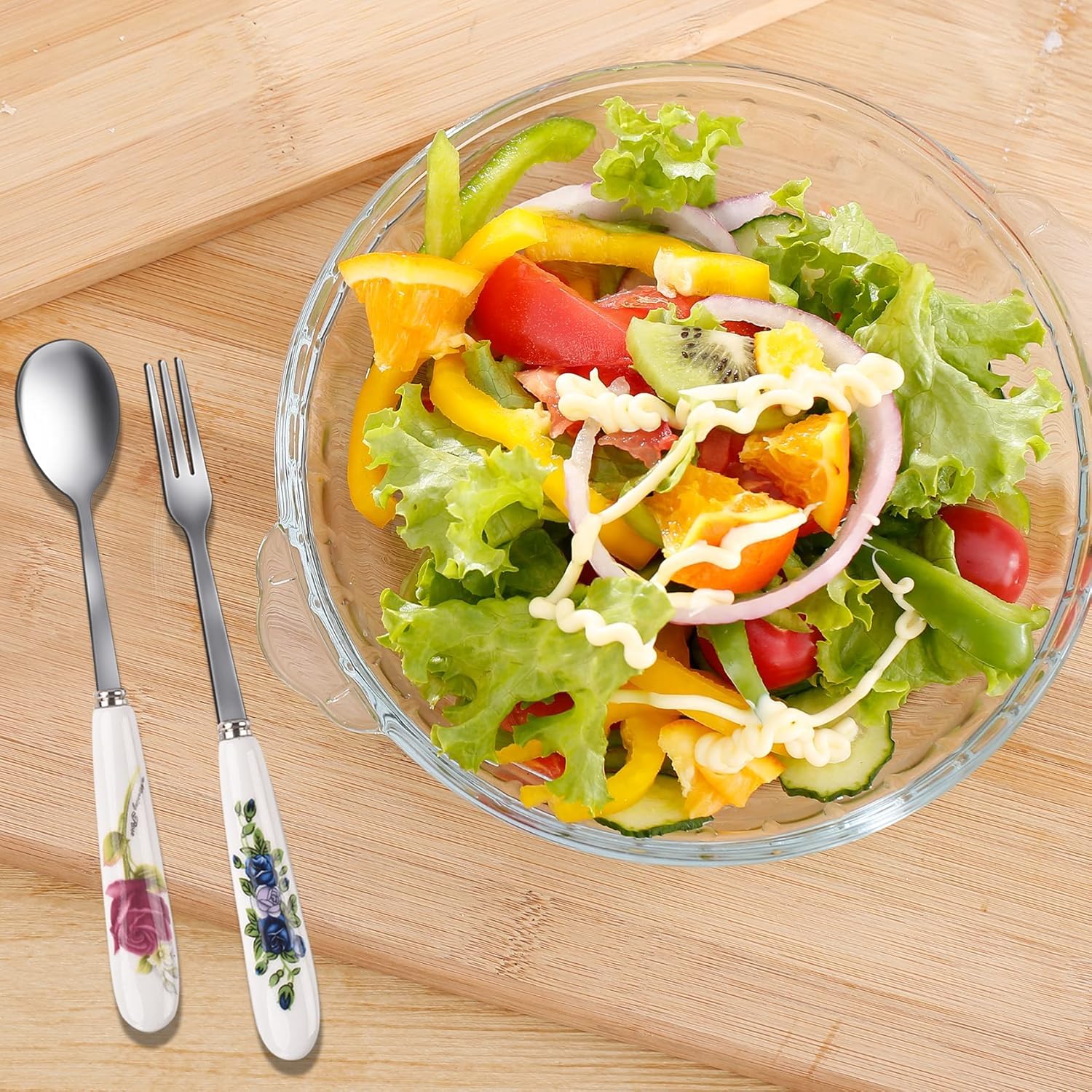 Dessert forks and spoons service for 6