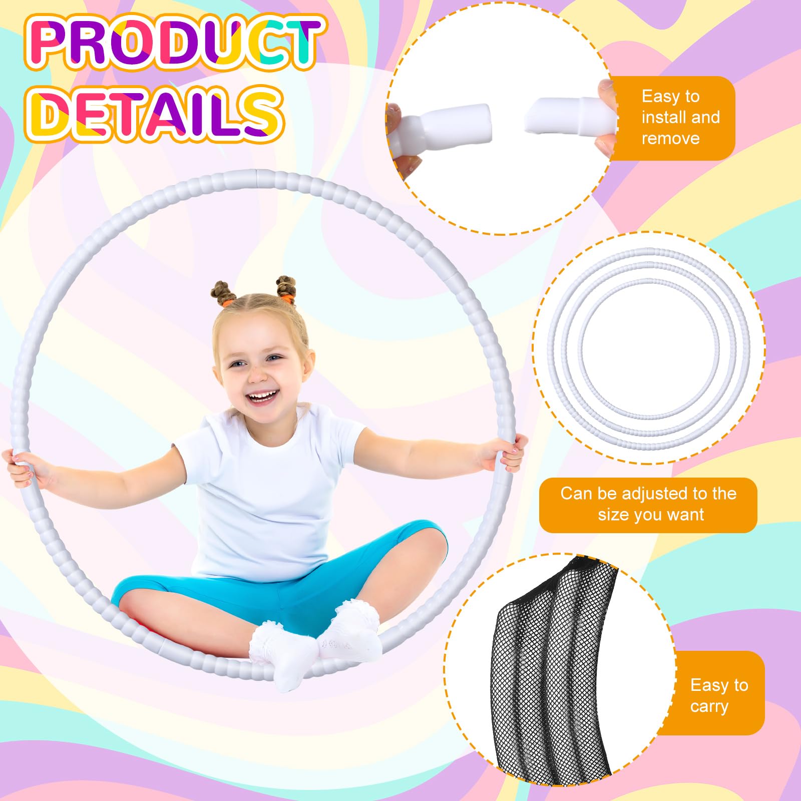Detachable adjustable hoop 26 inch setup