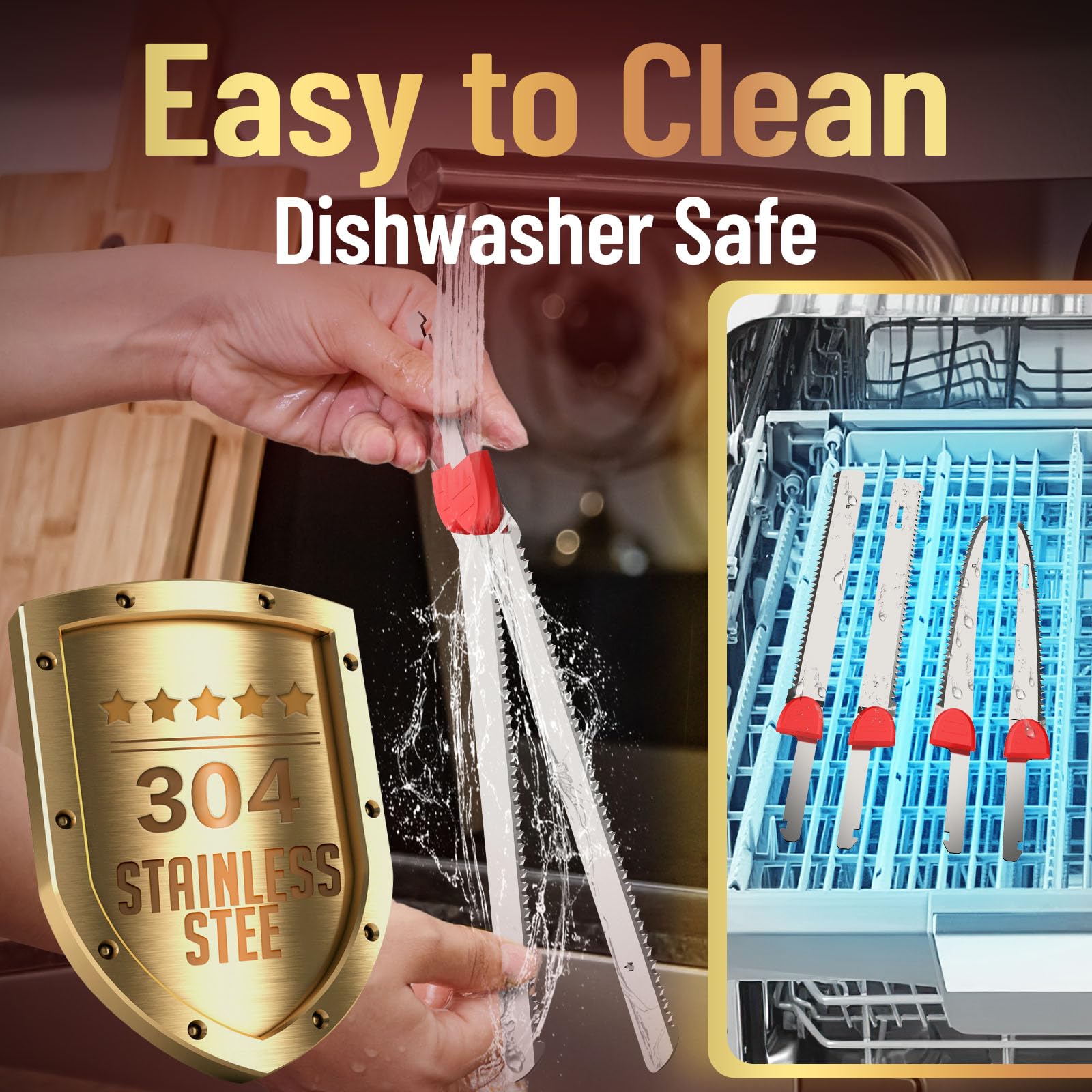 Detachable blades for easy installation and cleaning