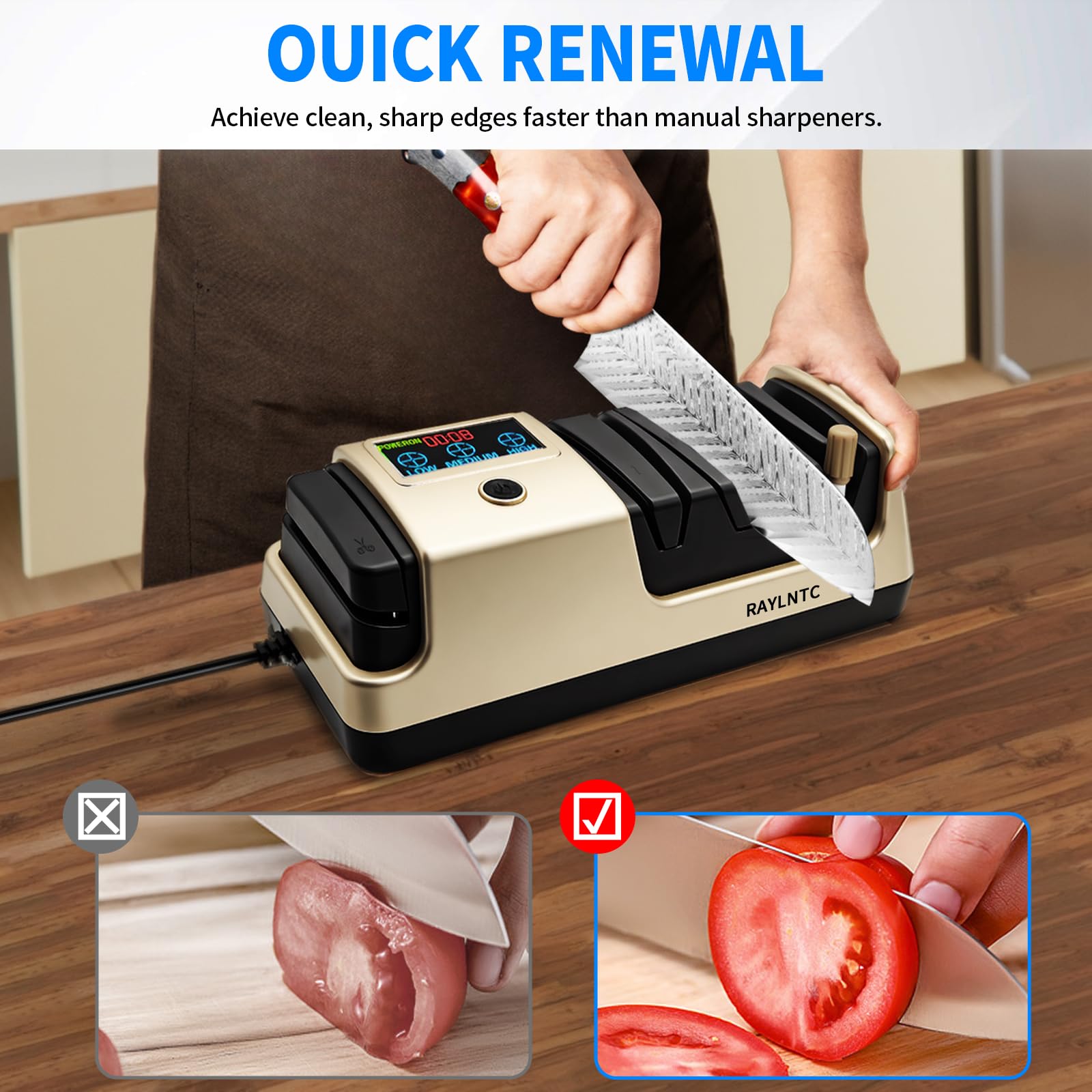 Detachable ceramic polishing bar for refined edges