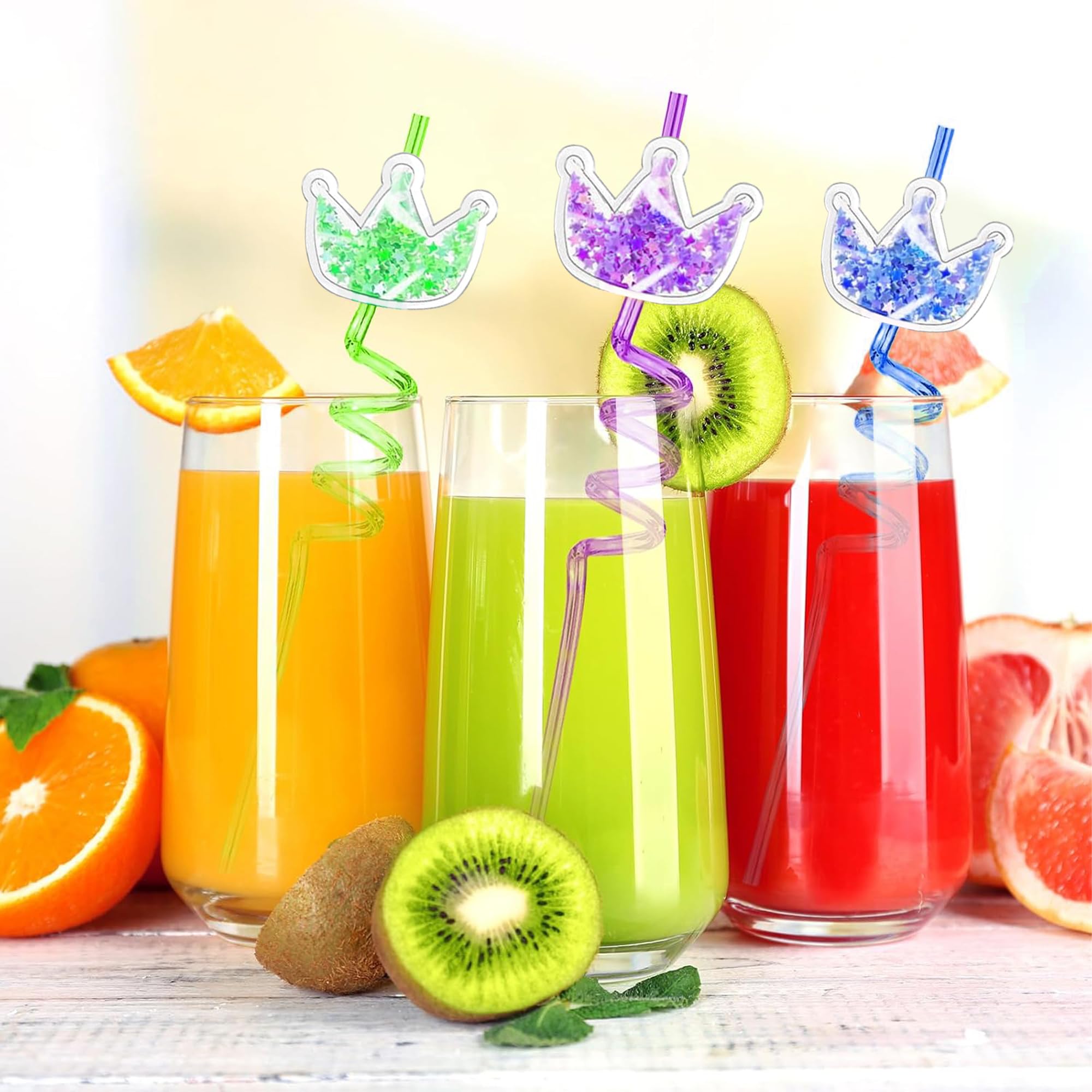 10.5 inch glitter straws fits most cups 0.23 inch diameter