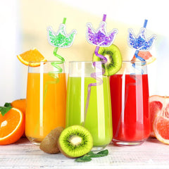 10.5 inch glitter straws fits most cups 0.23 inch diameter