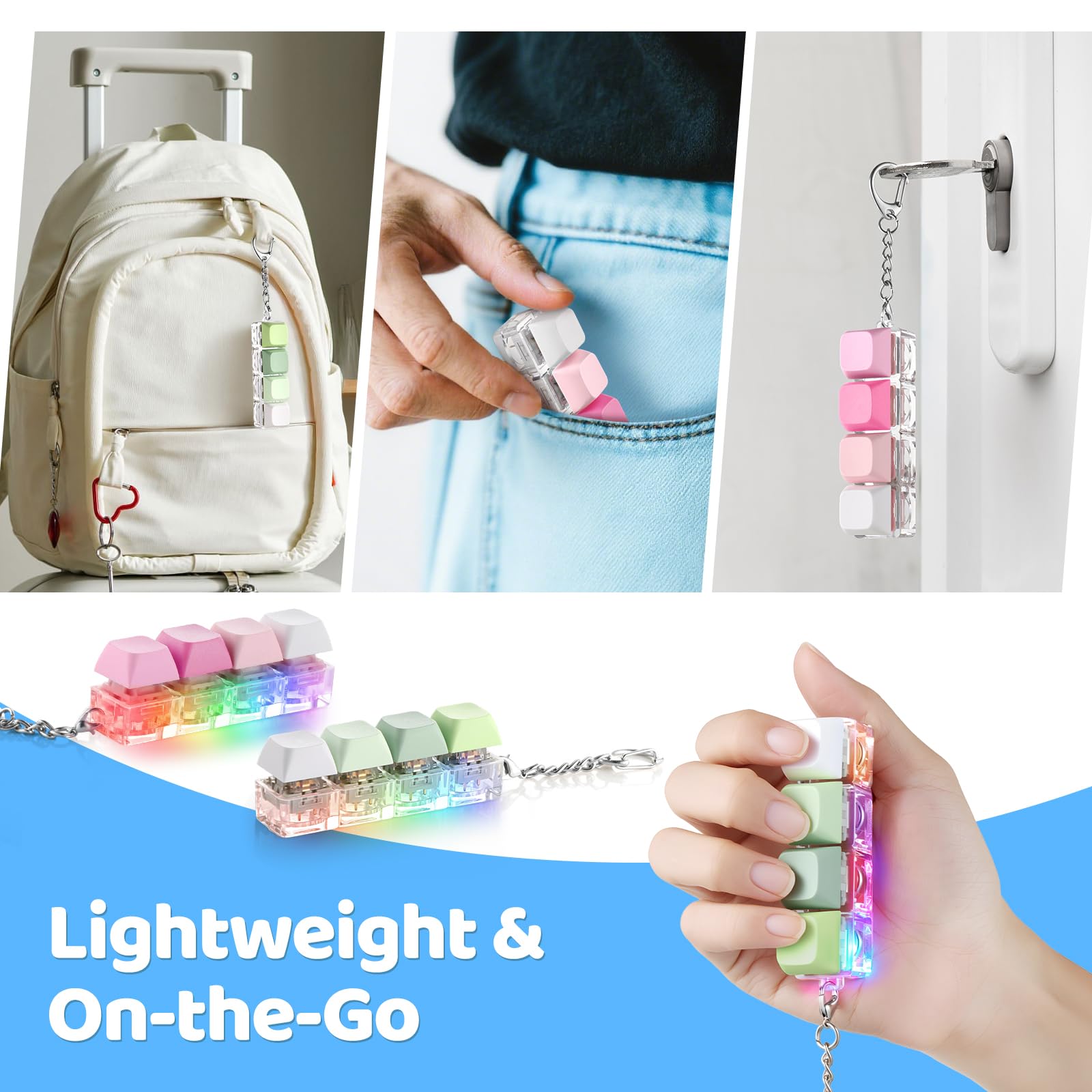 portable fidget keychain for desk meetings travel