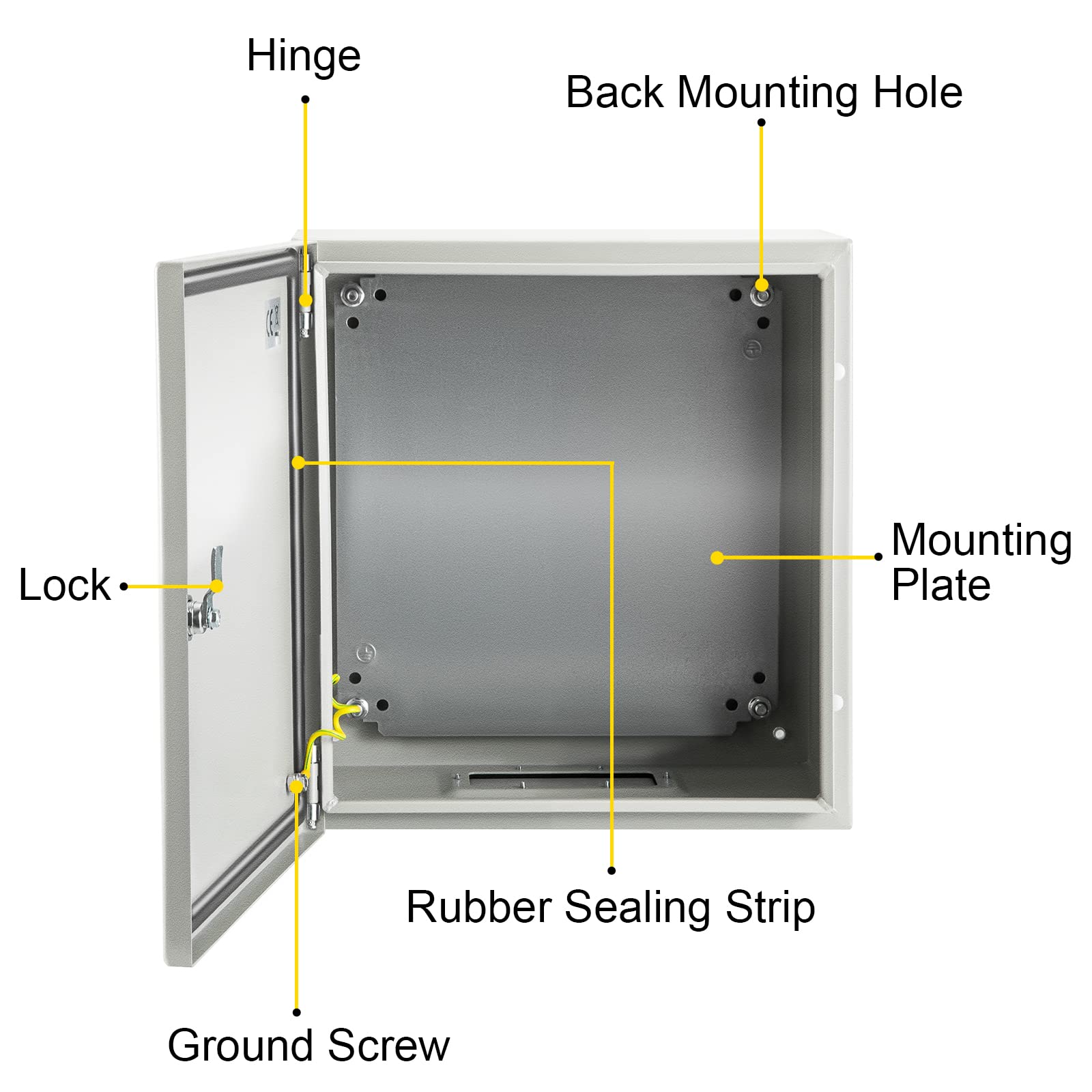 CE ROHS certified steel enclosure by VEVOR