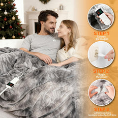 Detachable remote and cable for Cushious blanket being washed