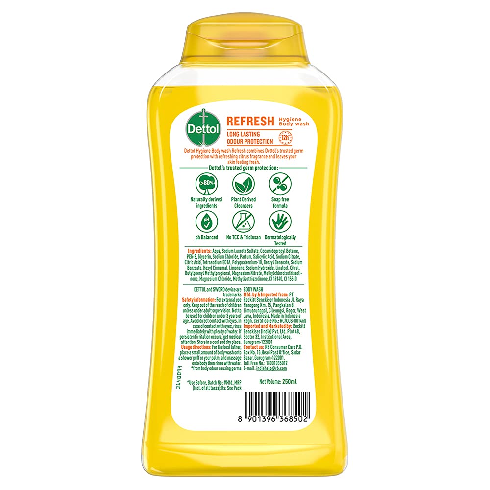 Dettol Lime Fresh 250ml bottle on shelf display