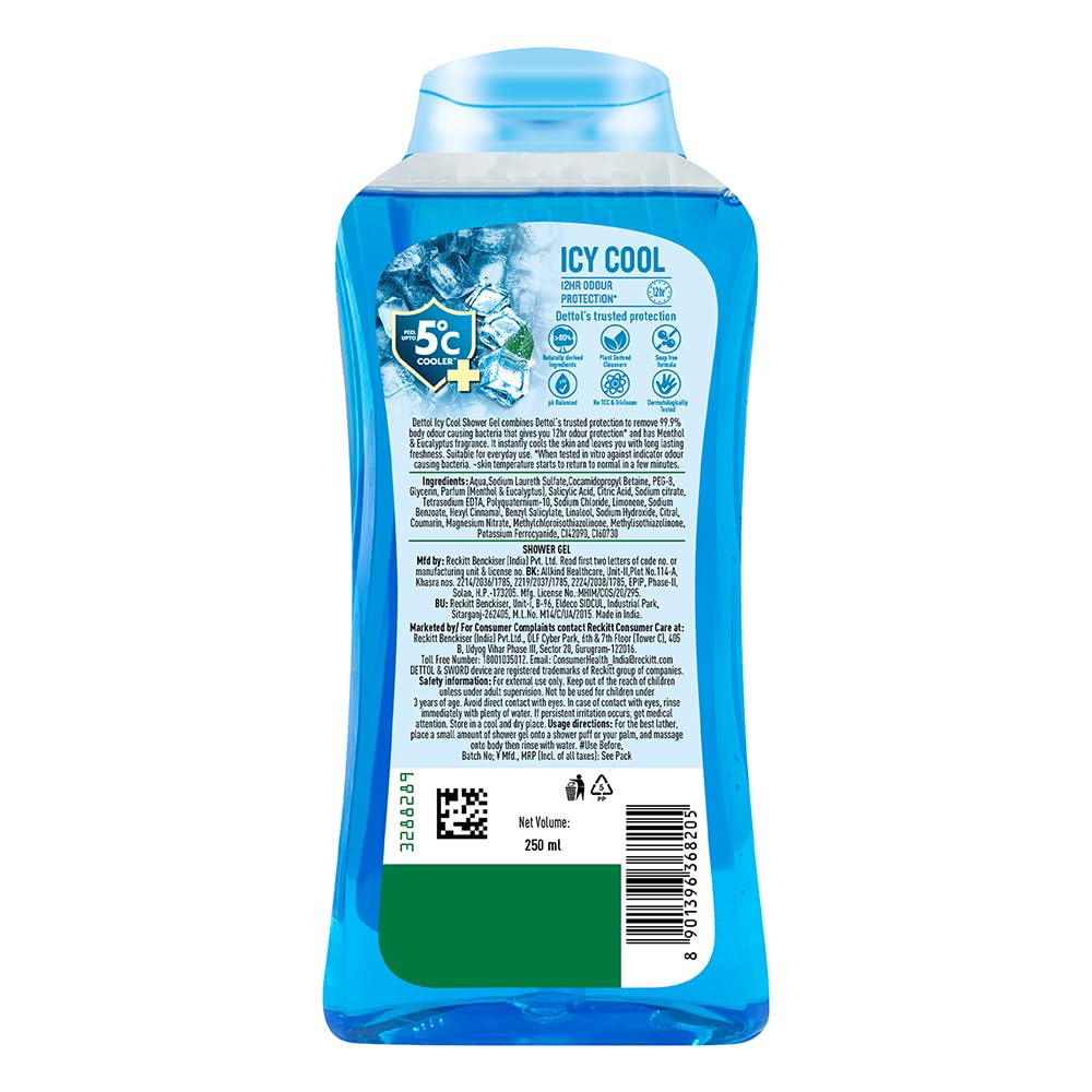 Dettol 8-45-fl-oz cooling body wash and shower gel
