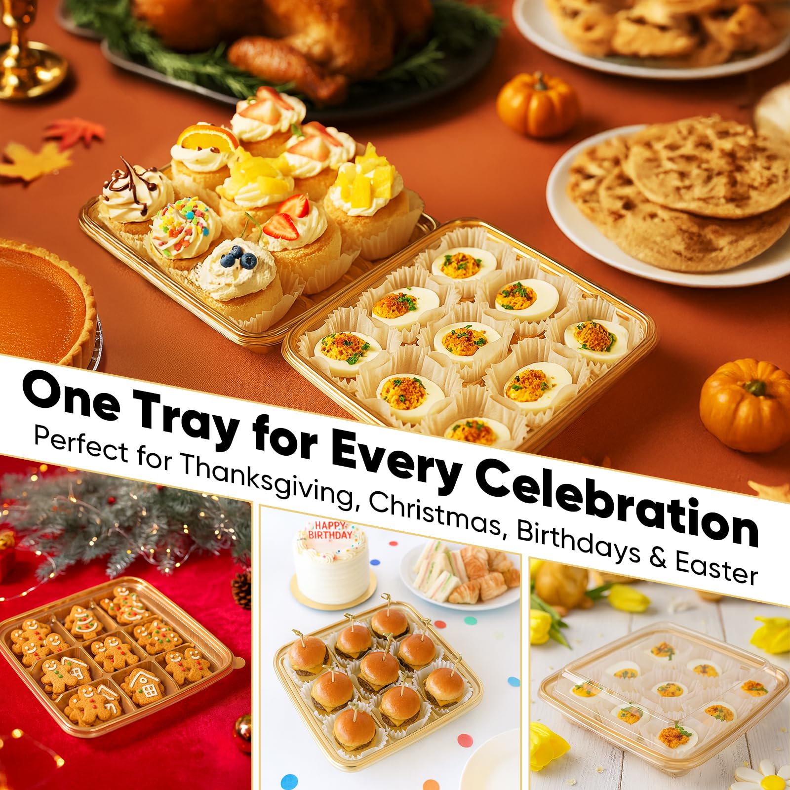 round layout keeps appetizers neat and easy to serve