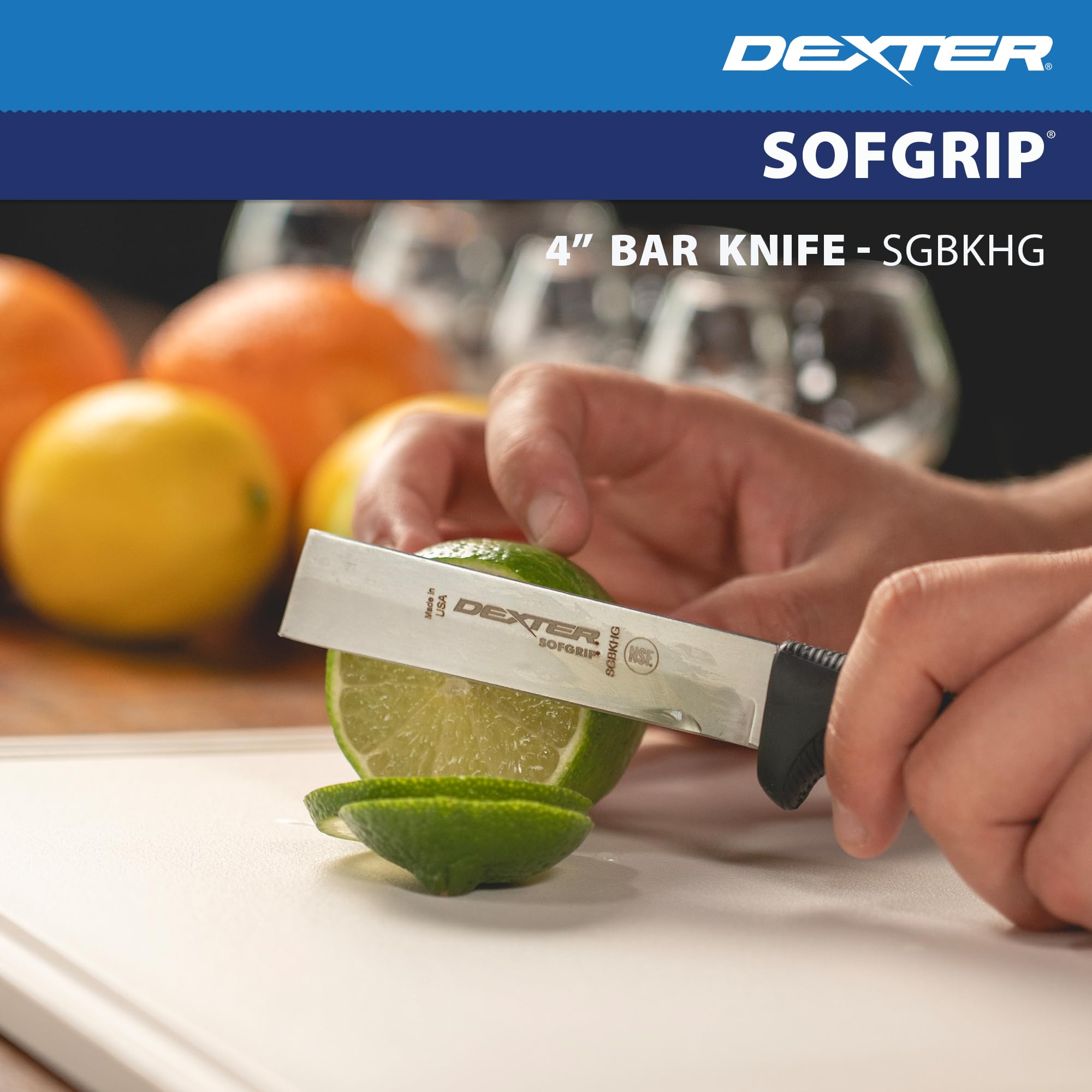 High-carbon stainless DEXSTEEL blade Dexter bartender knife