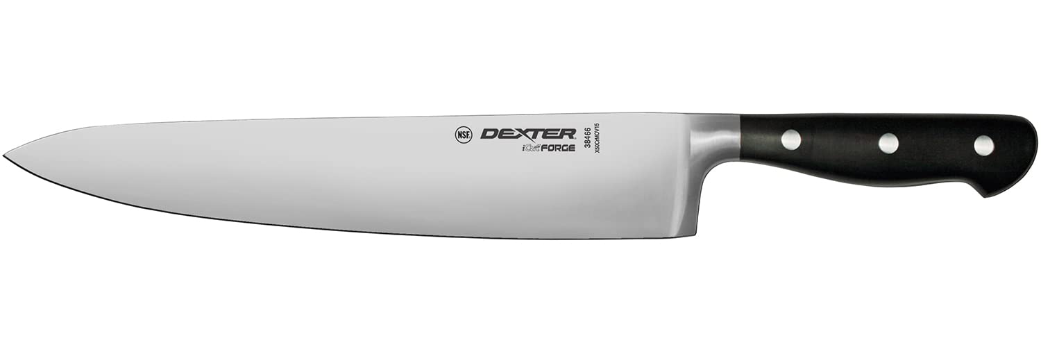 Dexter-Russell 38466 iCut-FORGE 10 inch chef knife with black POM handle