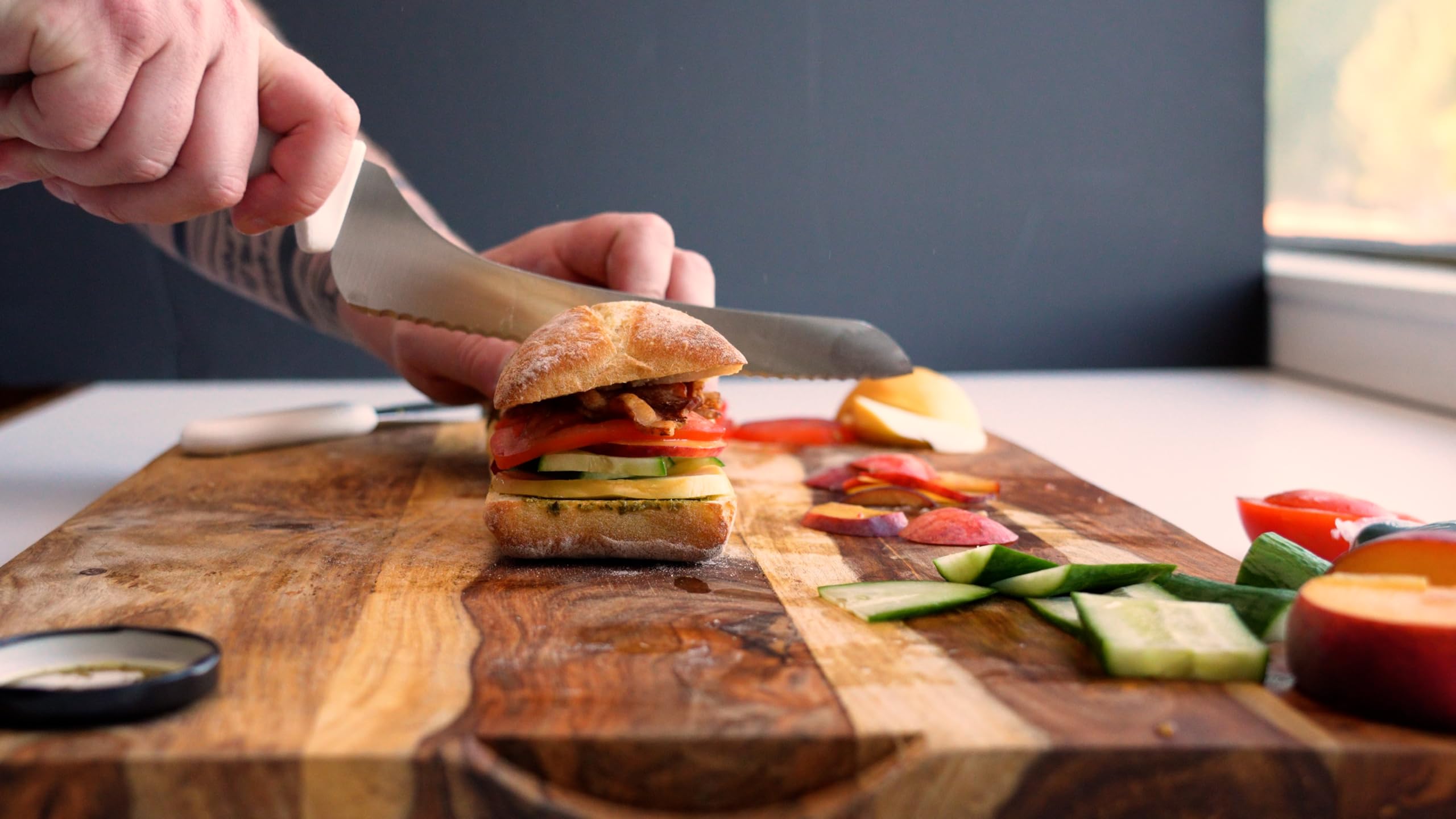 USA made Dexter-Russell sandwich knife with high carbon stainless blade