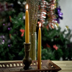 Nontoxic DEYBBY beeswax taper candles for celebrations