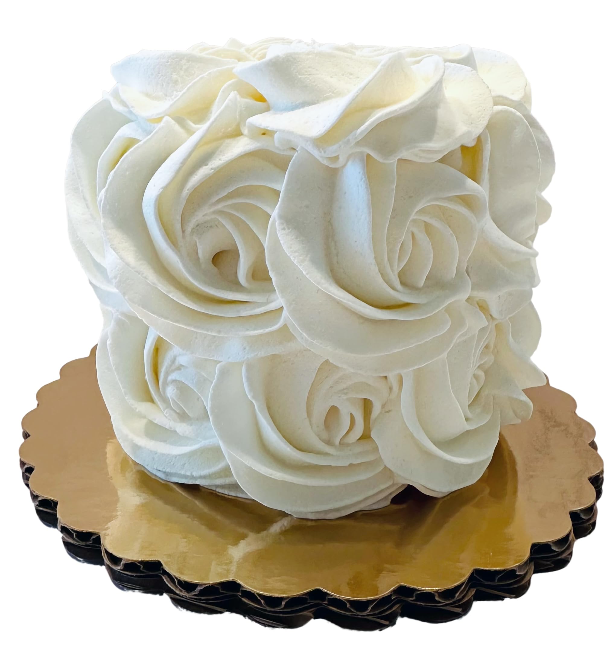 Dezicakes fake cake ivory mini rosette for home decor