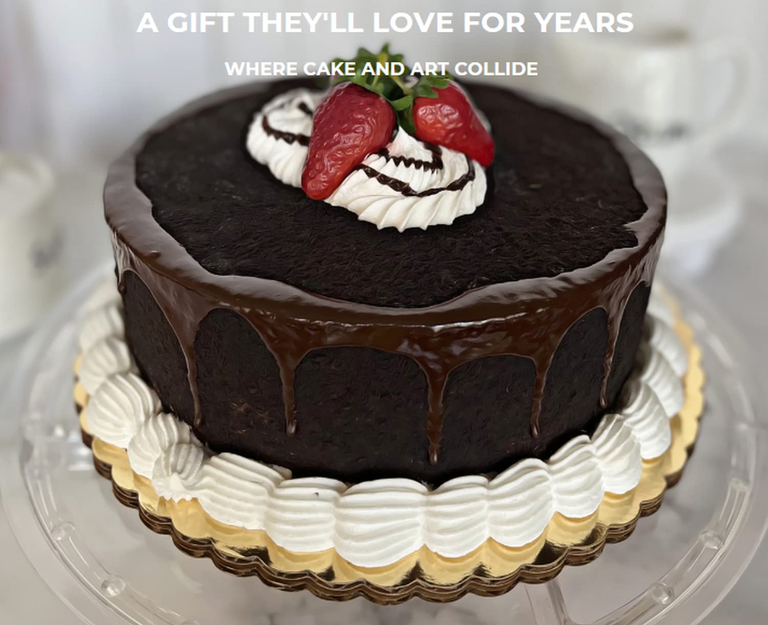 Lightweight foam indoor decor fake cake