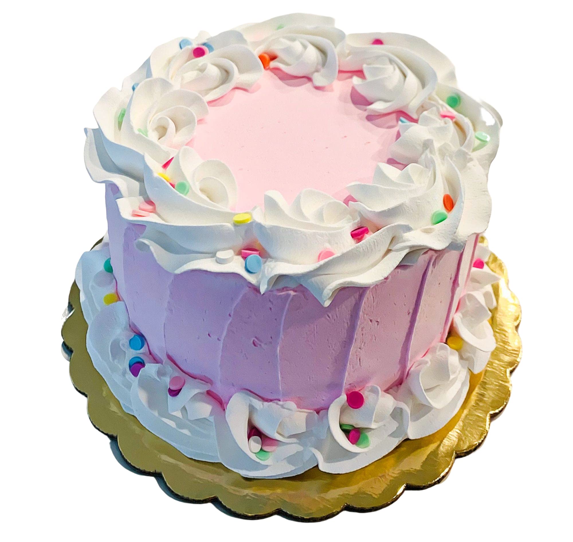 Dezicakes fake cake pink birthday decorative cake