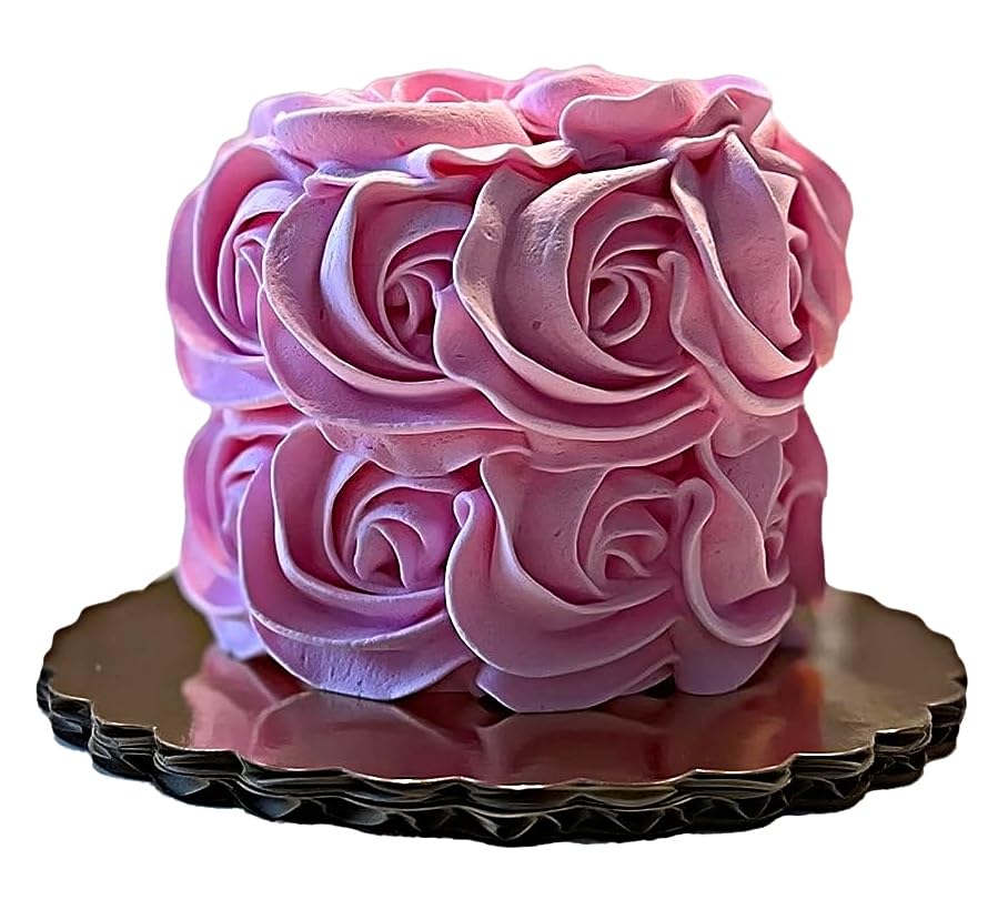 Dezicakes pink fake cake mini rosette decorative cake