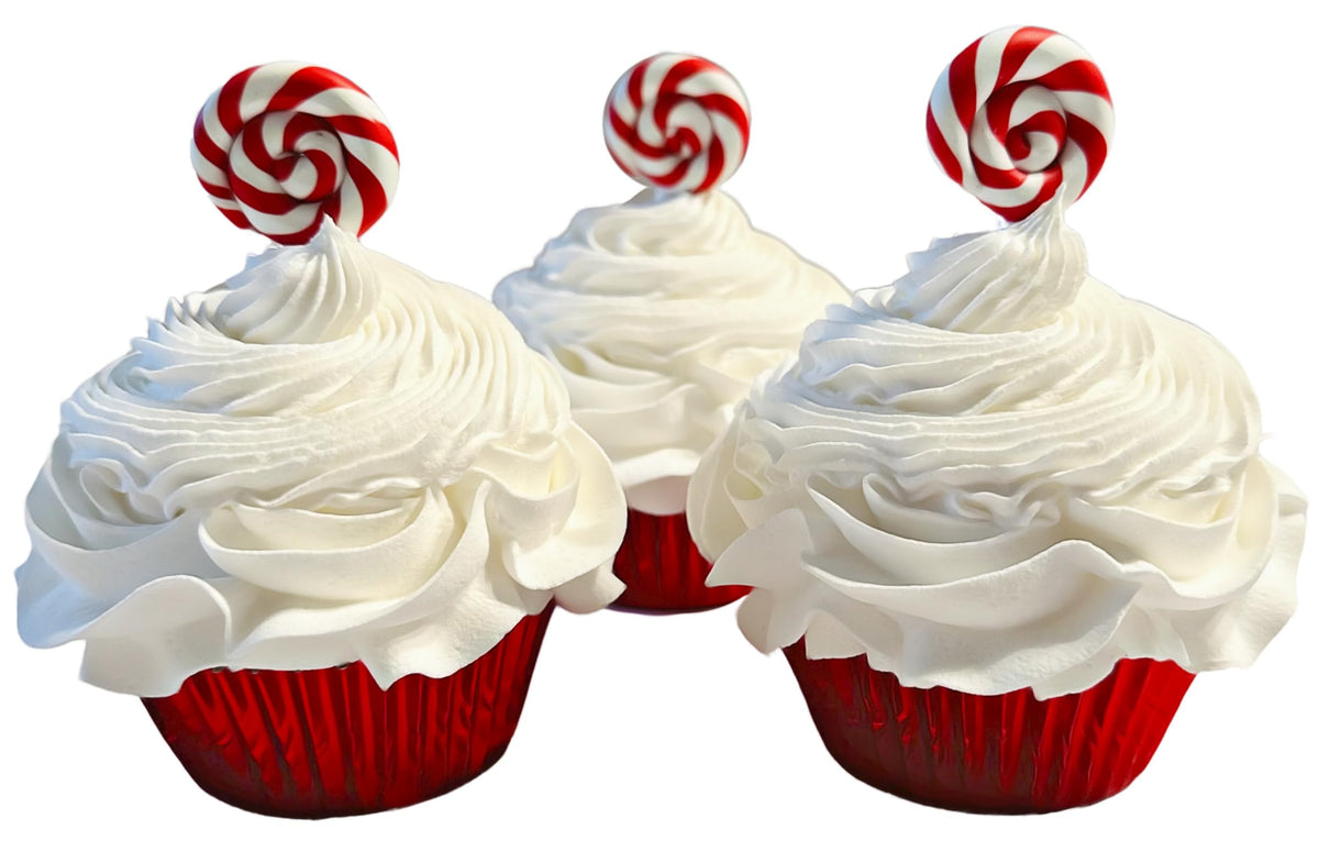 Dezicakes fake cupcakes for home decor Set of 3