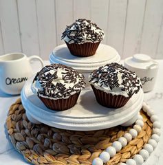 Homestyle vanilla sprinkles fake cupcake by Dezicakes