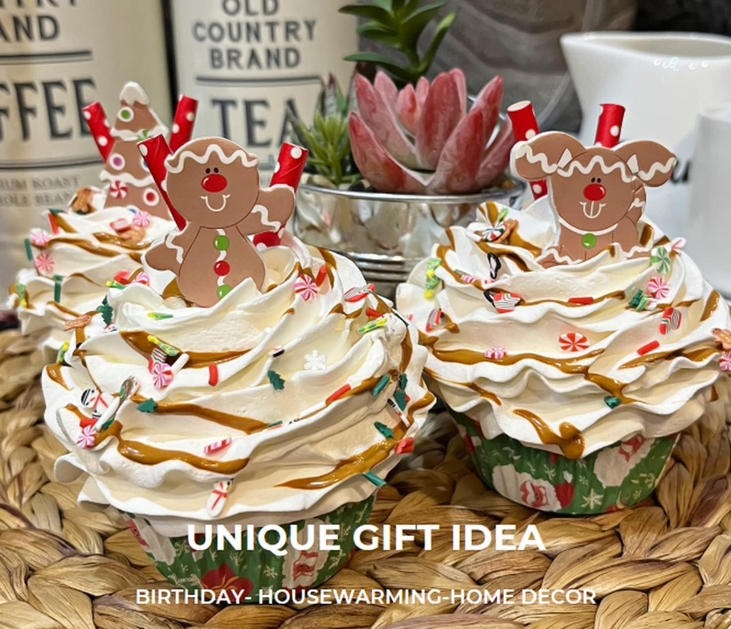 Indoor display foam cupcakes for home decor