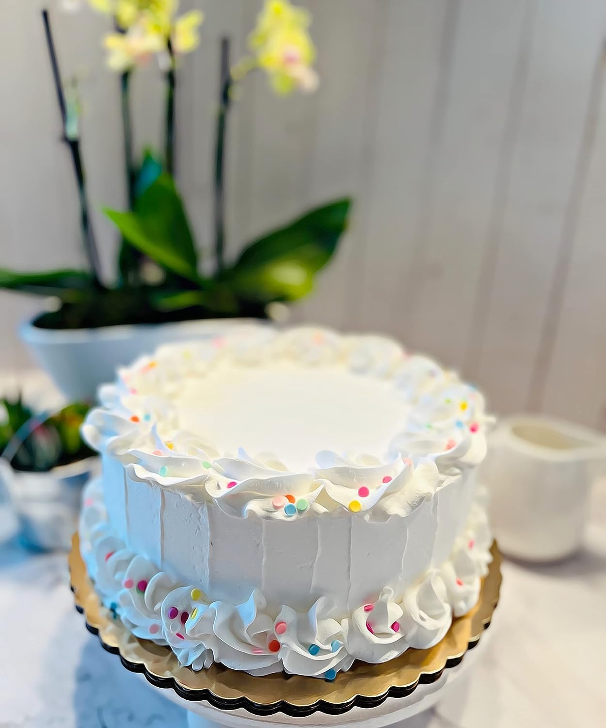 Artificial cake decorative display for home or business