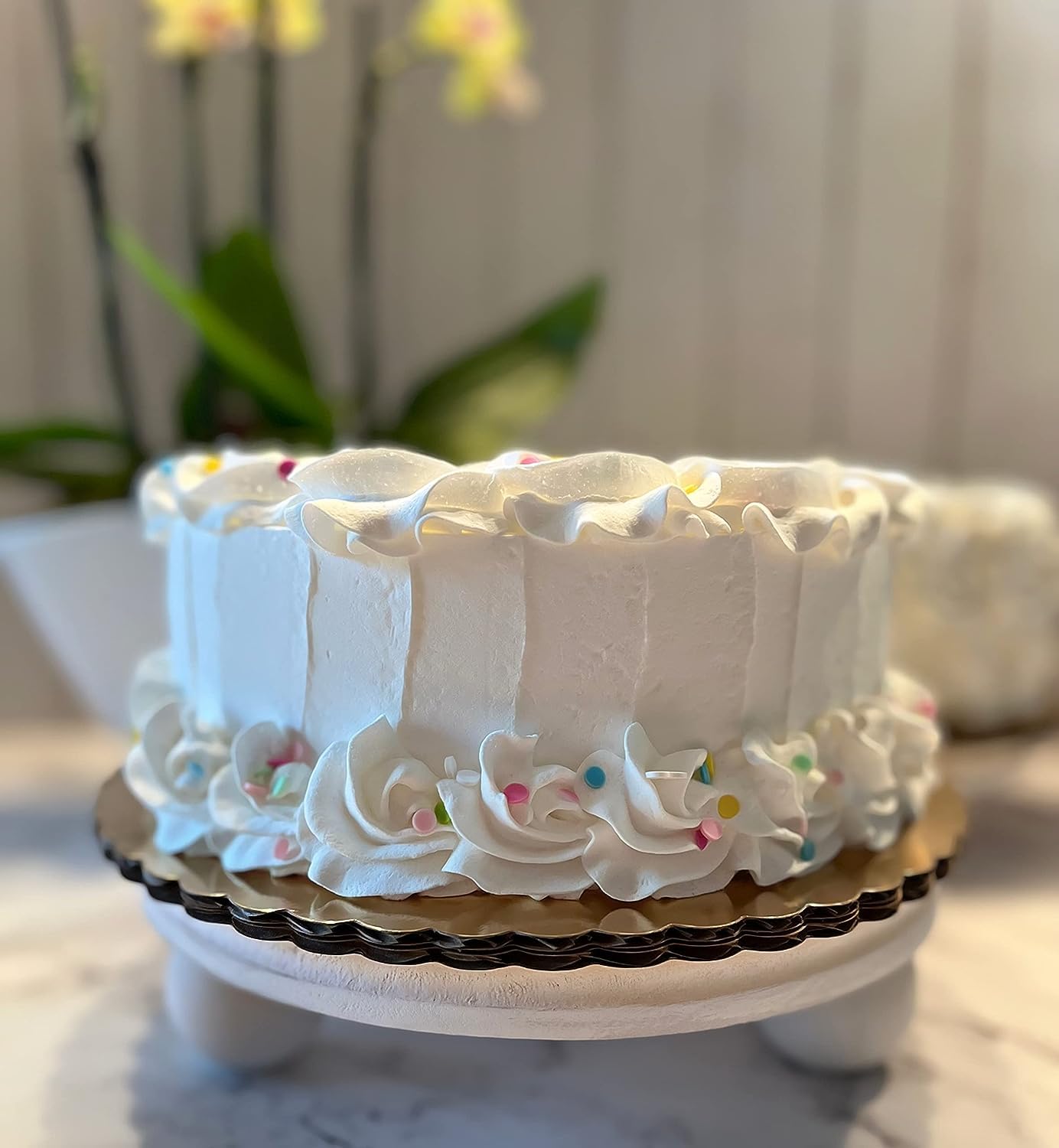 Lightweight foam fake cake for indoor decor