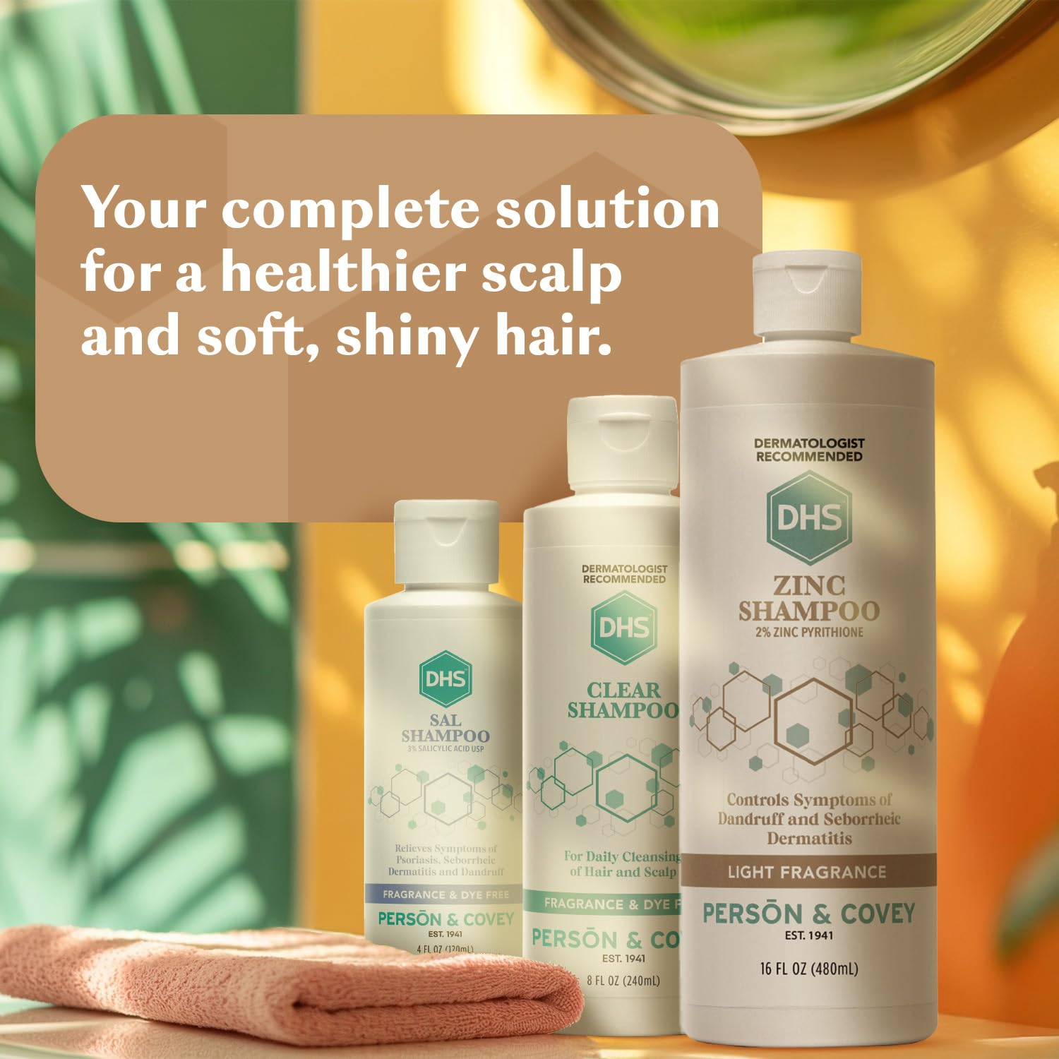 Daily use DHS Zinc Shampoo for scalp care