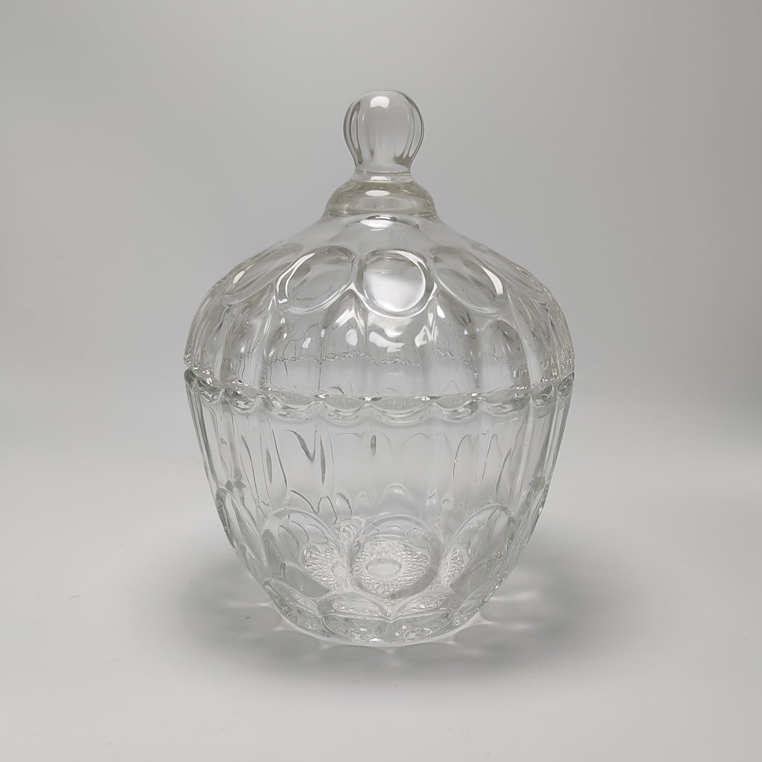 dia 10cm height 13cm clear glass jar