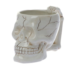 Diabolical Bonehead ceramic skull mug 16 oz