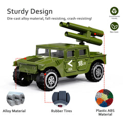 Alloy metal tank and helicopter army toy models set