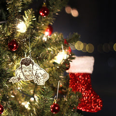 Birch wood ornament hanger for Diehard John Air Duct ornament