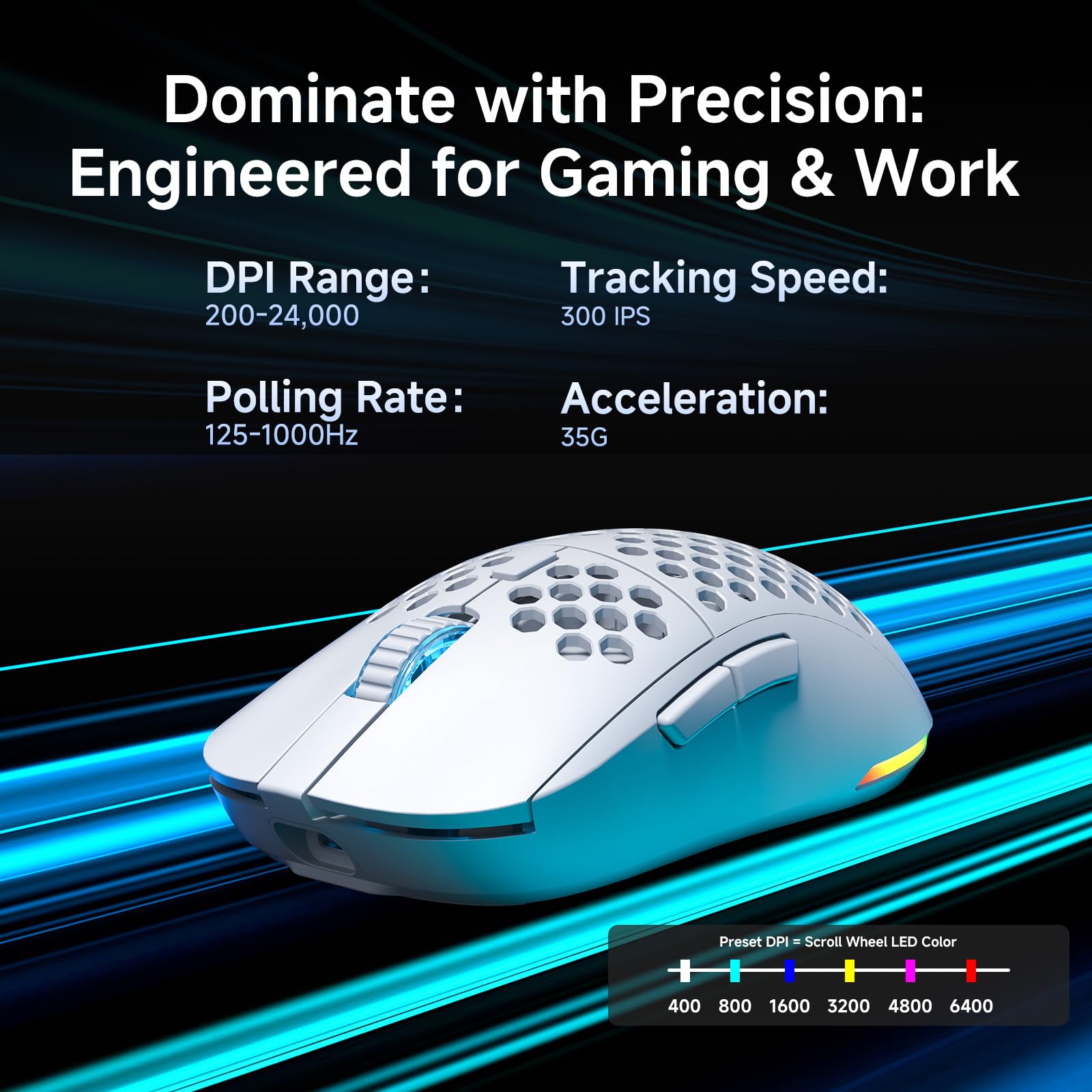 M1 lightweight wireless gaming mouse exterior