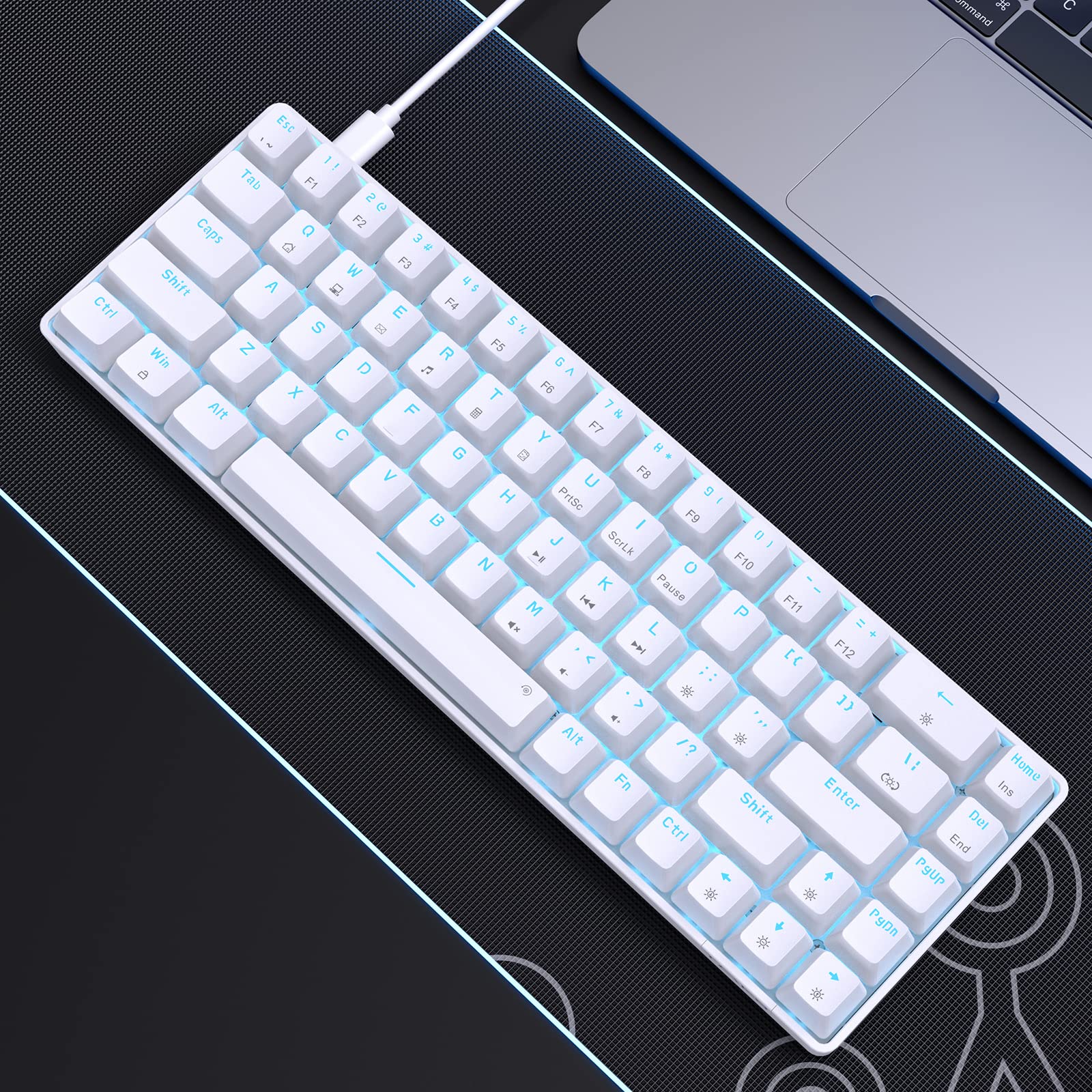 DIERYA T68SE white 60% keyboard for PC and laptop