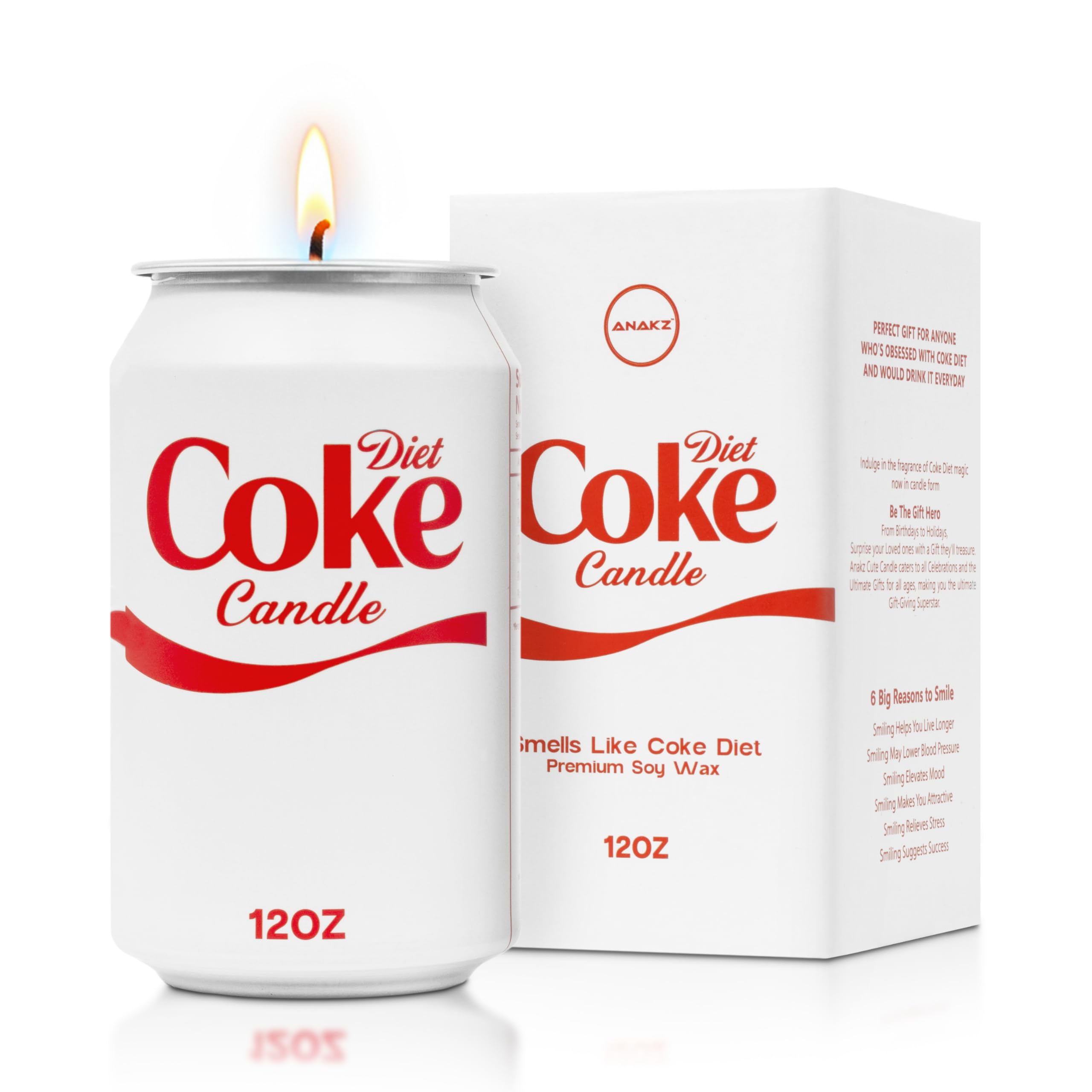 Diet Candle soda aroma gift candle closeup