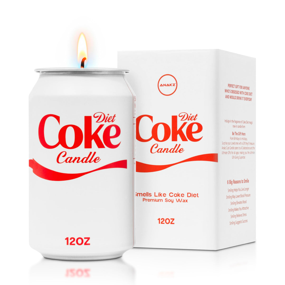 Diet Candle soda aroma gift candle closeup
